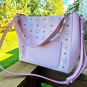 MCM “Klara Monogram” Hobo bag with 2 straps - Pink